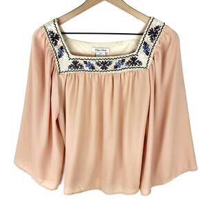 EUC Flying Tomato Boho Embroidered Blouse - Small